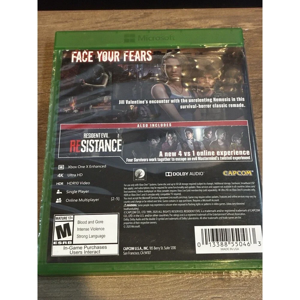 Resident Evil 3 Remake (Microsoft Xbox One) CIB Complete - Tested Fast Shipping